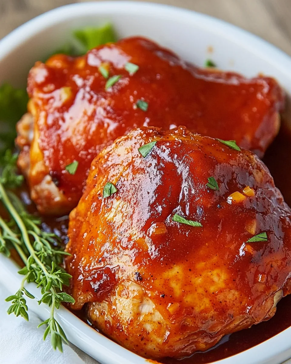 Perfectly Baked BBQ Chicken Thighs - additional image