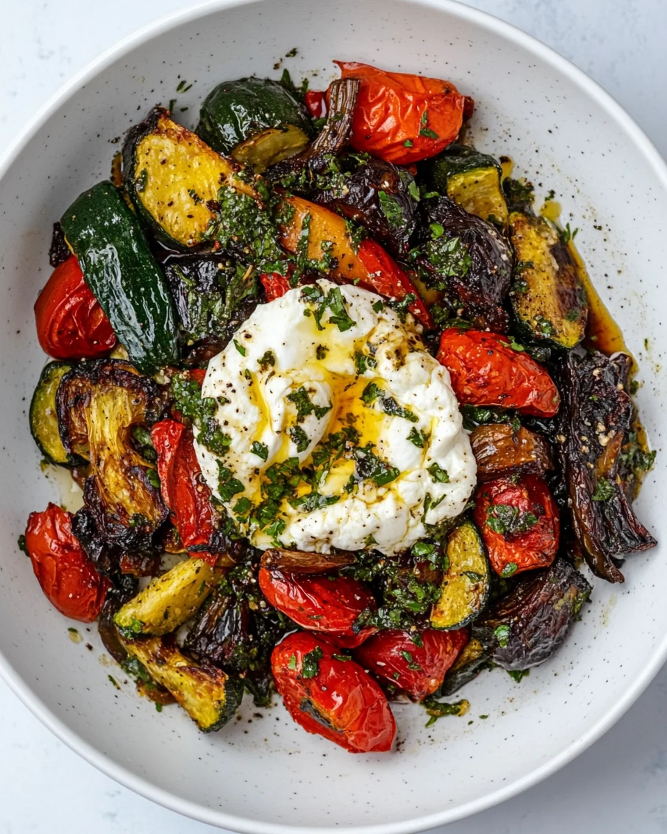 Simple Balsamic Roasted Veggies with Creamy Burrata - additional image