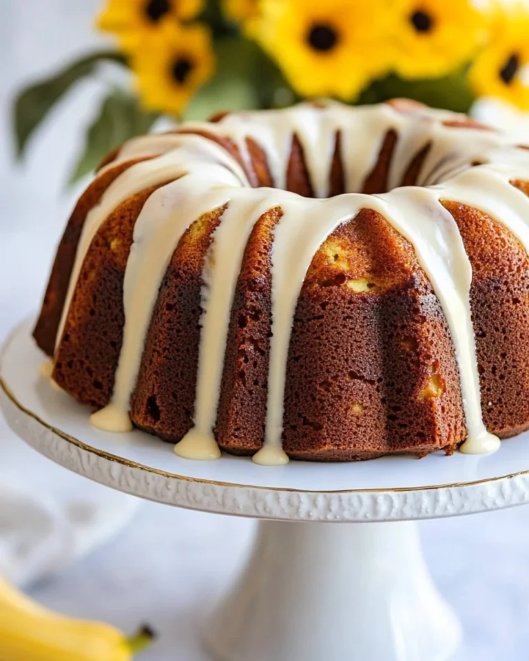 Simple Homemade Banana Bundt Cake Recipe