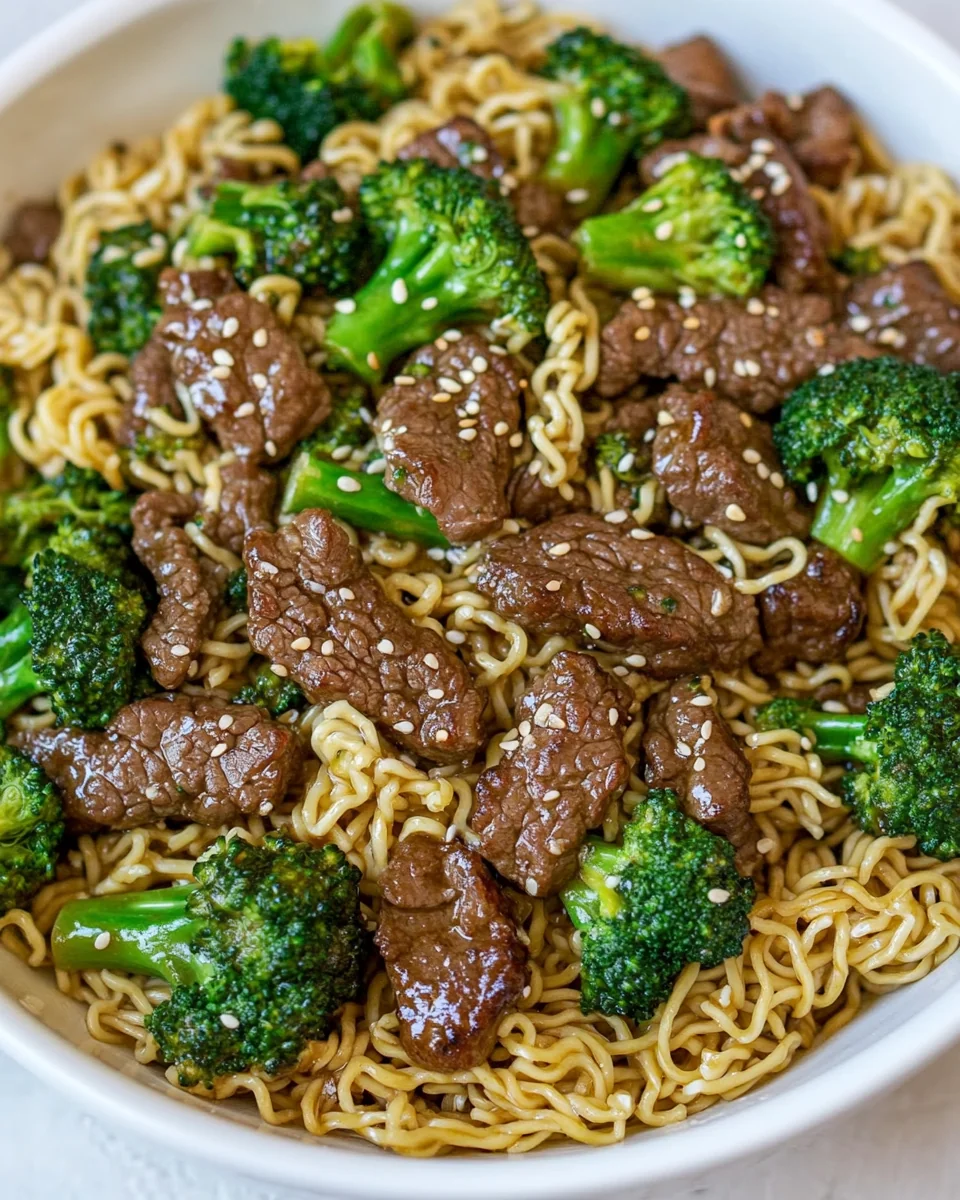 Simple Beef And Broccoli Ramen Stir Fry - additional image