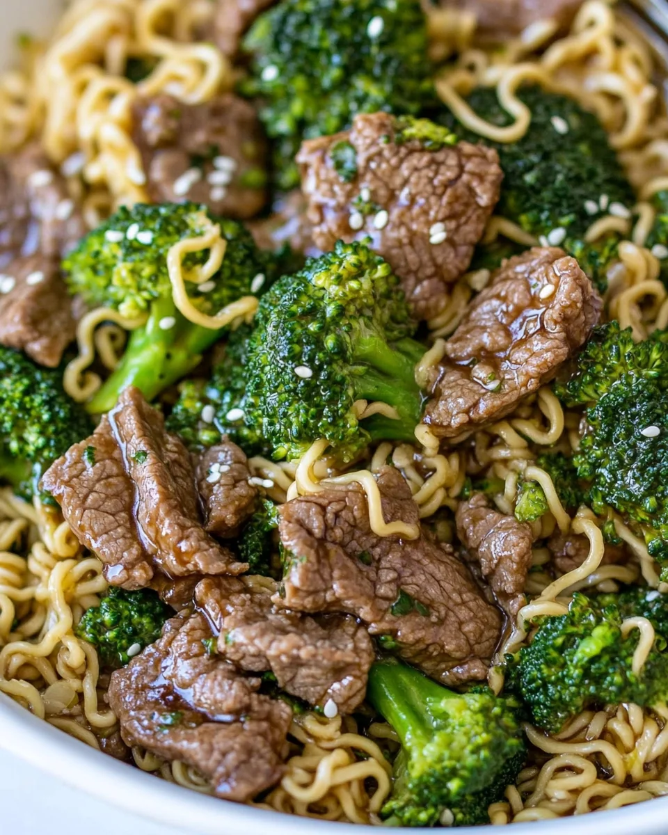 Simple Beef And Broccoli Ramen Stir Fry - additional image