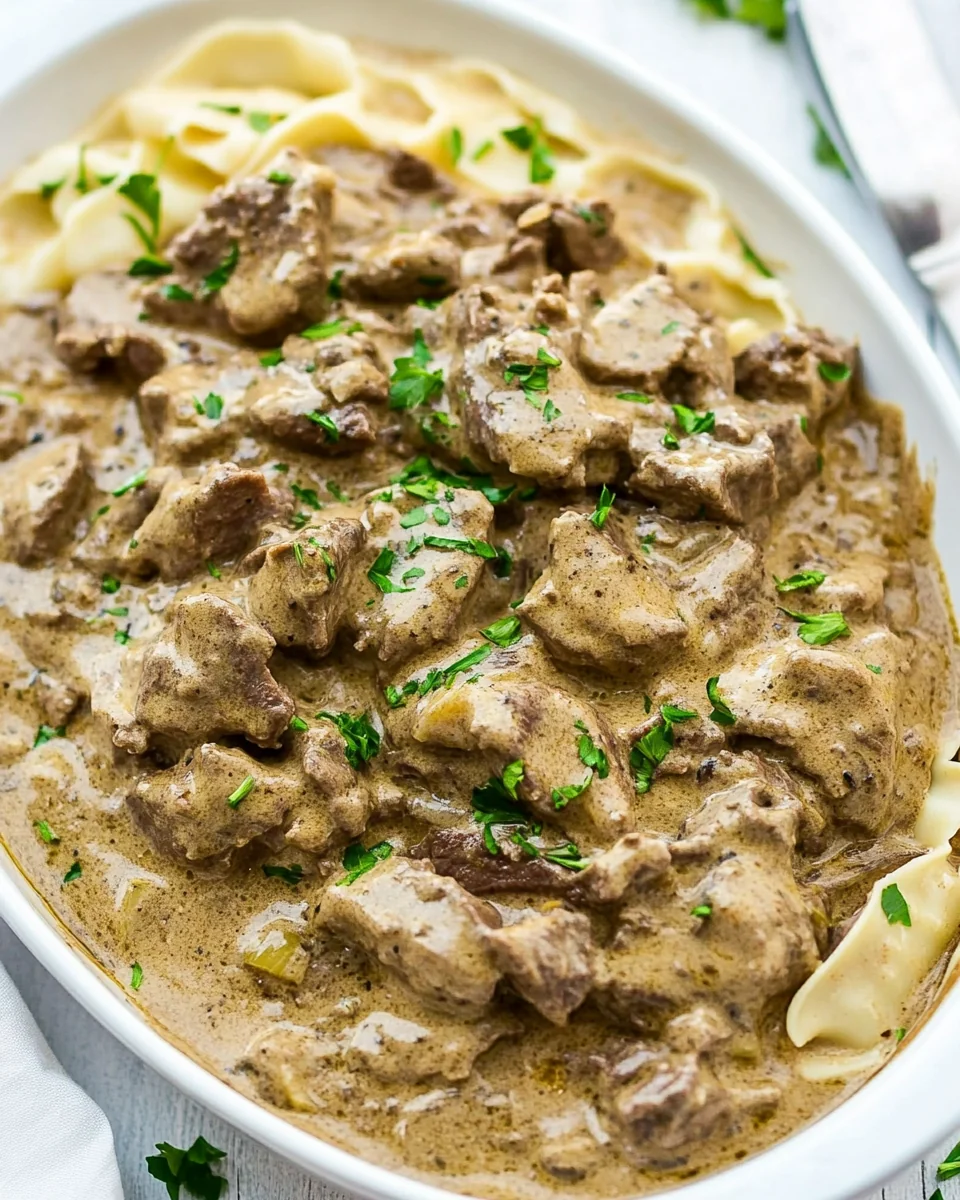 Classic Beef Stroganoff Recipe Made From Scratch - additional image