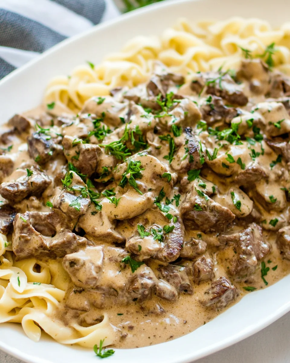 Classic Beef Stroganoff Recipe Made From Scratch - additional image