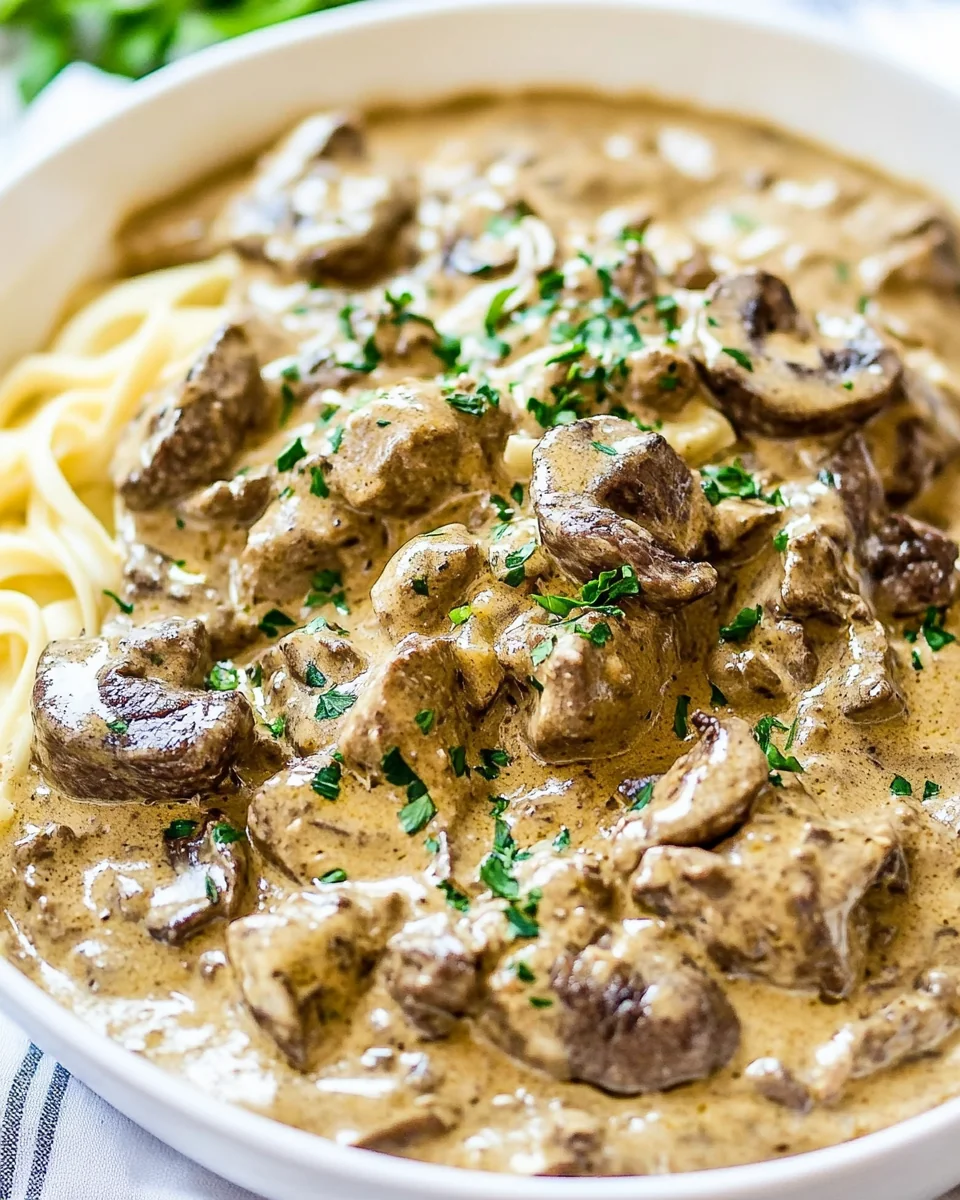Classic Beef Stroganoff Recipe Made From Scratch - additional image