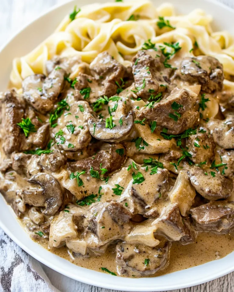 Classic Beef Stroganoff Recipe Made From Scratch