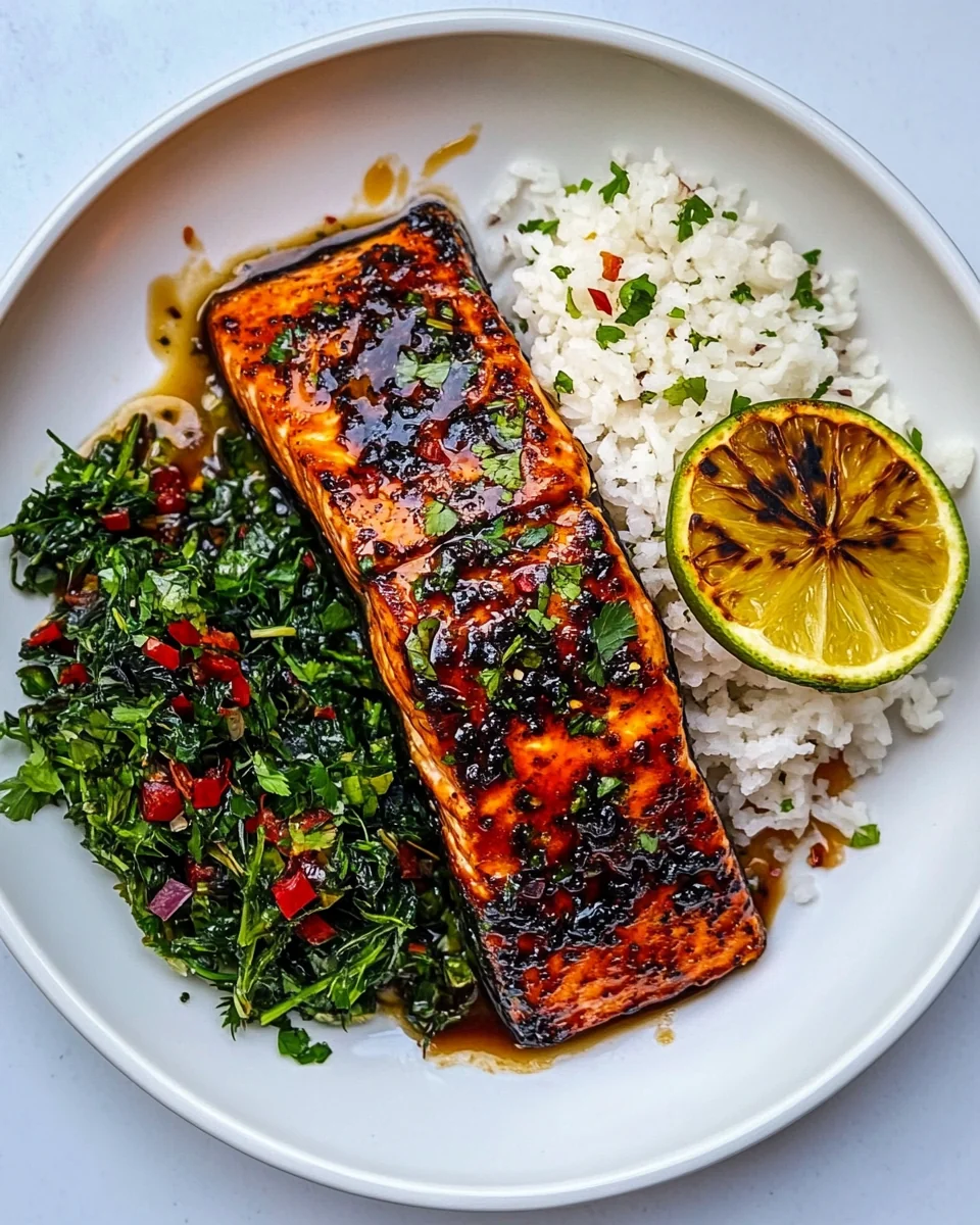 Sweet and Savory Black Garlic Honey Lime Salmon - additional image