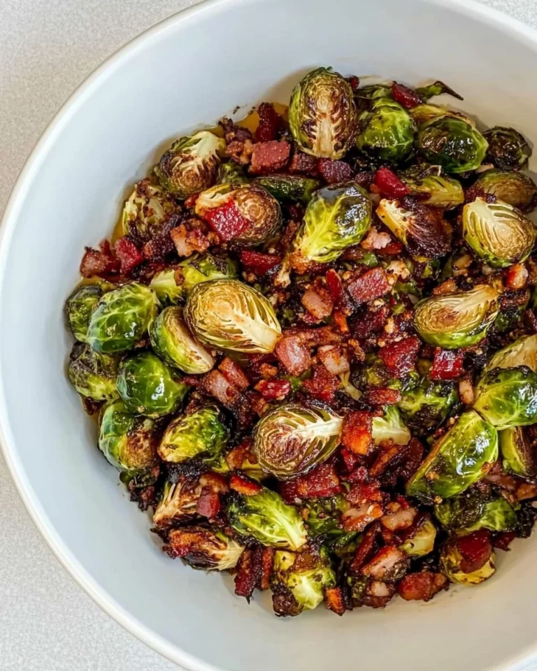 Savory Brussels Sprouts with Pancetta and Maple Glaze