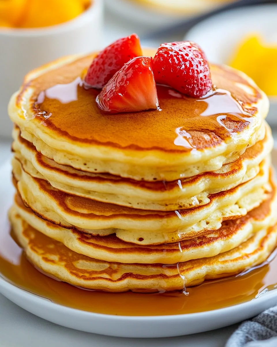Fluffy Homemade Buttermilk Pancakes Recipe - additional image