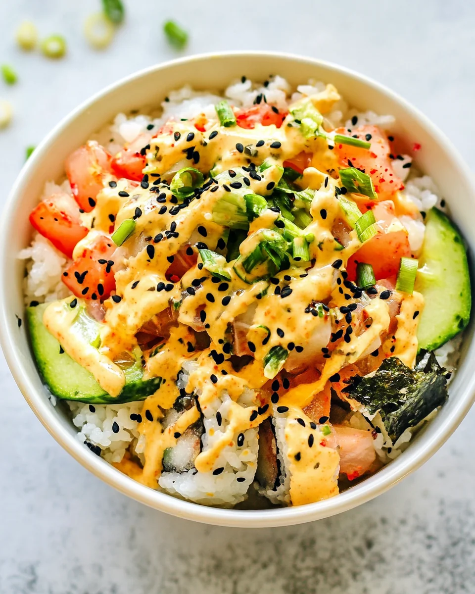 Simple California Roll Bowls With Fresh Ingredients - additional image