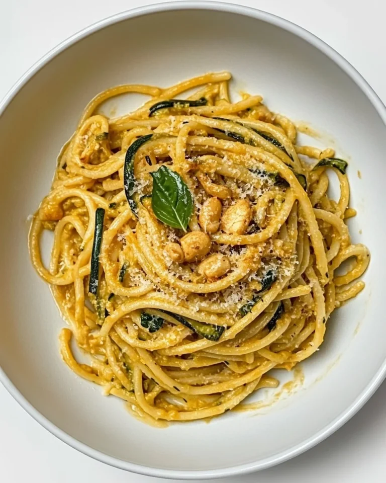 Savory Caramelized Courgette Pasta Made From Scratch