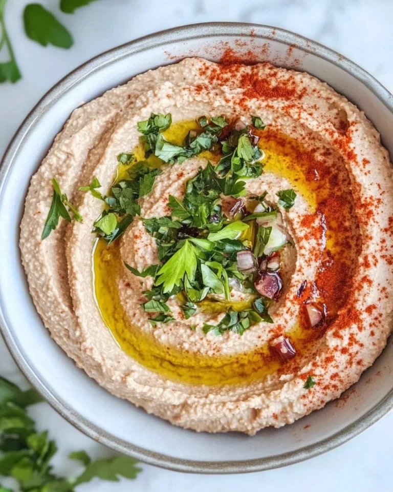Savory Caramelised Onion Hummus Recipe
