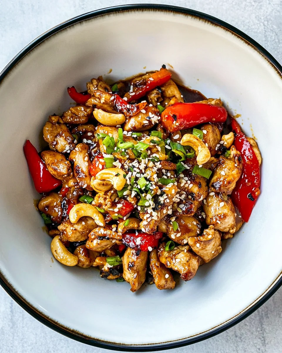 Simple Cashew Chicken Stir Fry With Fresh Vegetables - additional image