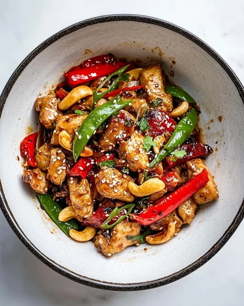Simple Cashew Chicken Stir Fry With Fresh Vegetables - additional image