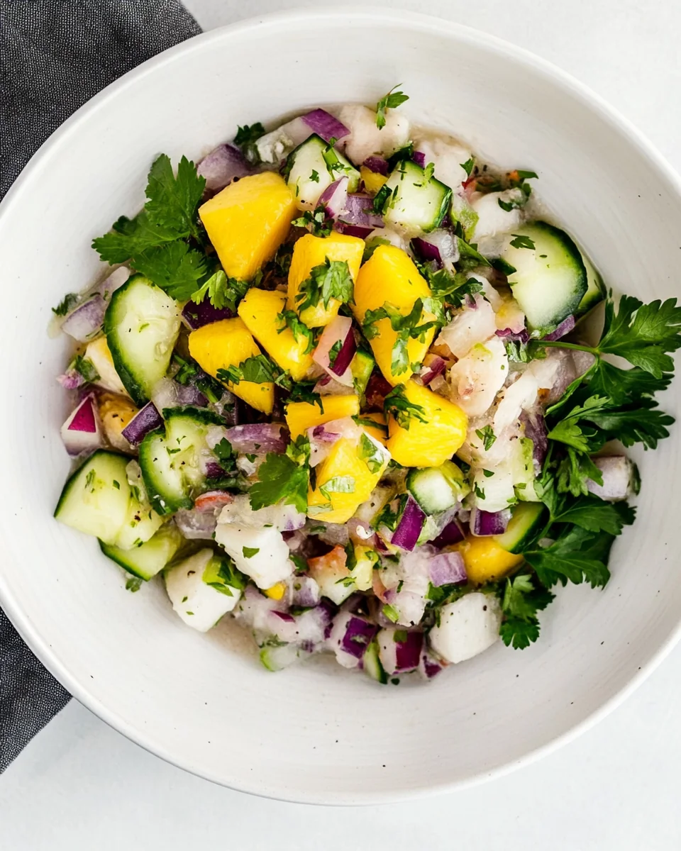 Fresh Mango Cucumber Ceviche That's Deliciously Simple - additional image