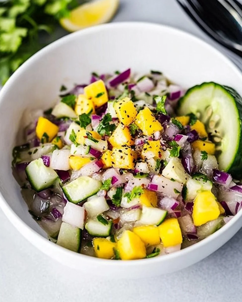 Fresh Mango Cucumber Ceviche That's Deliciously Simple - additional image