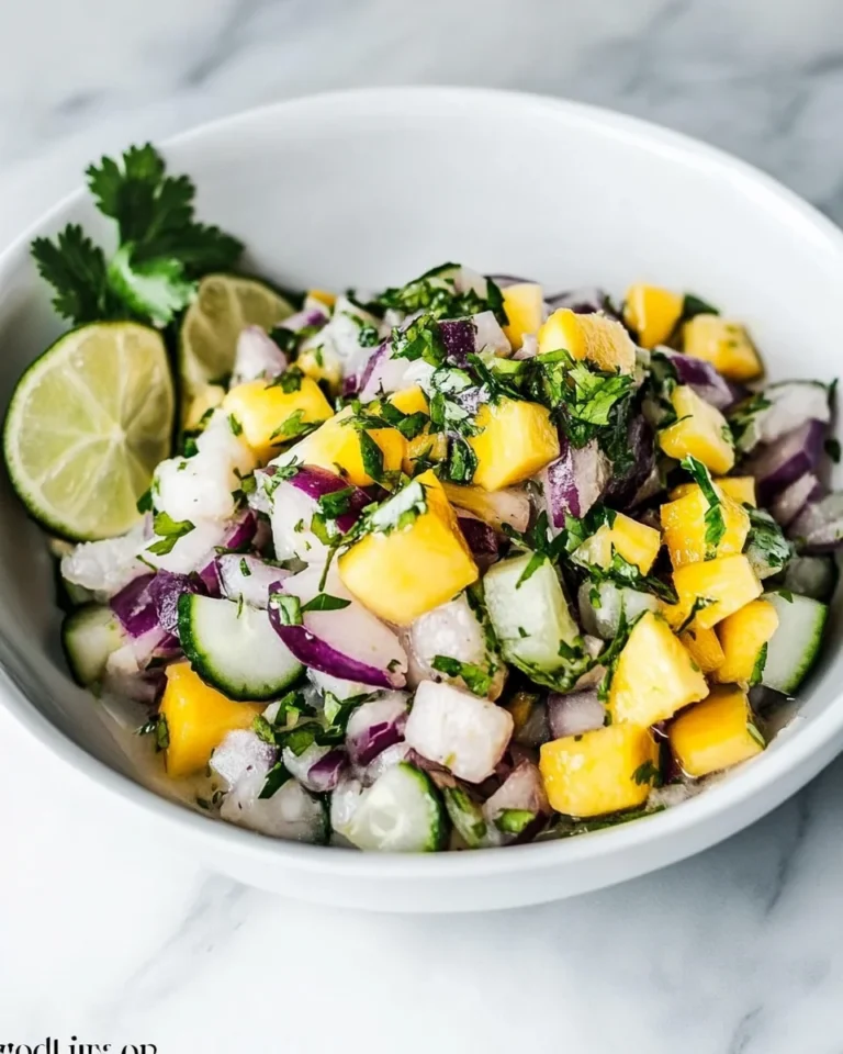 Fresh Mango Cucumber Ceviche That’s Deliciously Simple