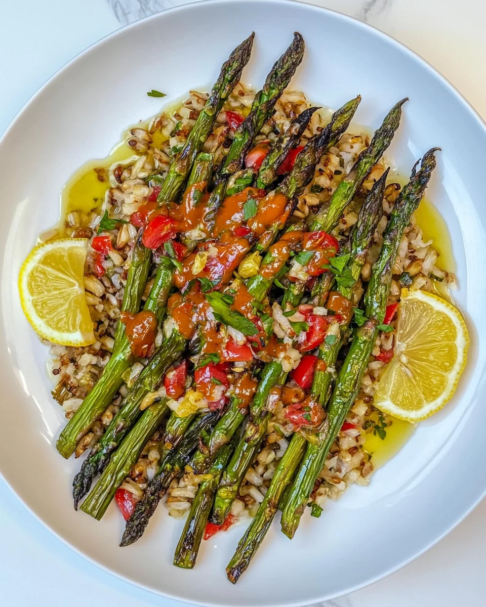 Charred Asparagus with Fresh Preserved Lemon Dressing - additional image