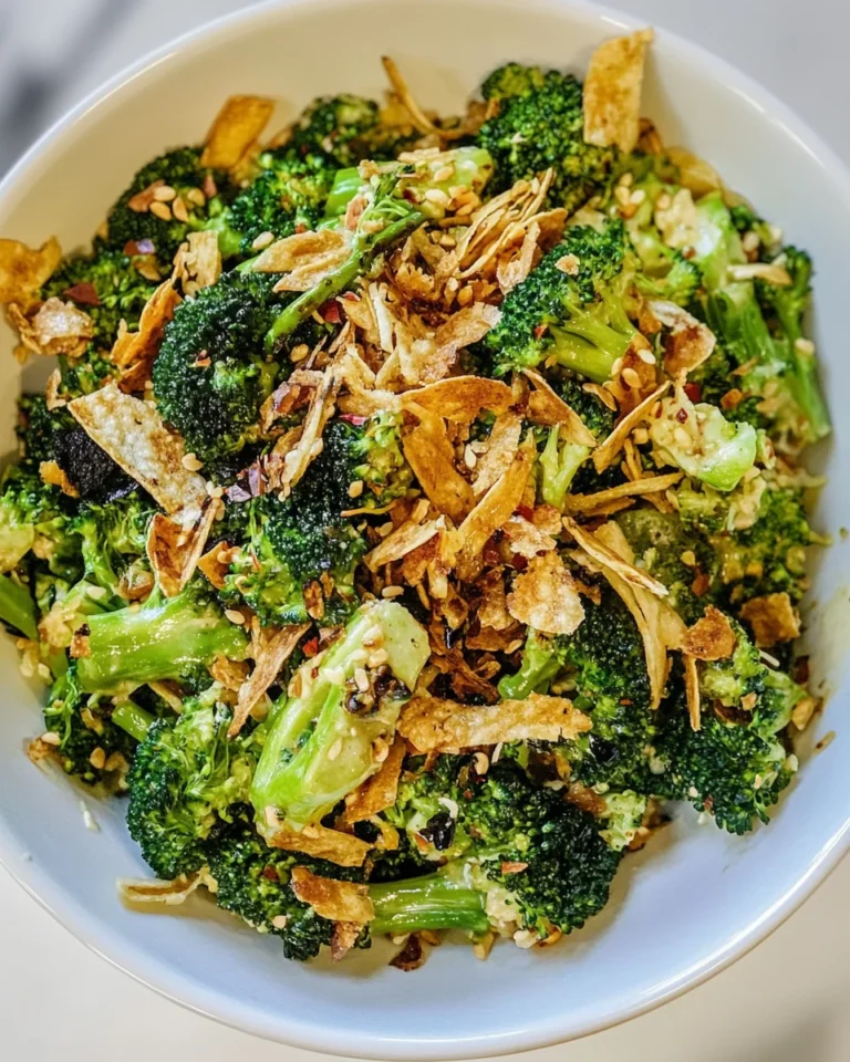 Crispy Noodle Salad with Charred Broccoli and Fresh Flavors