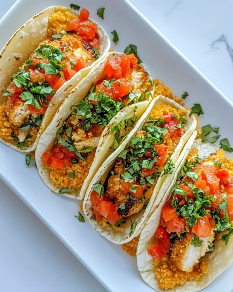Cheesy Chipotle Chicken Tacos with a Crispy Crust