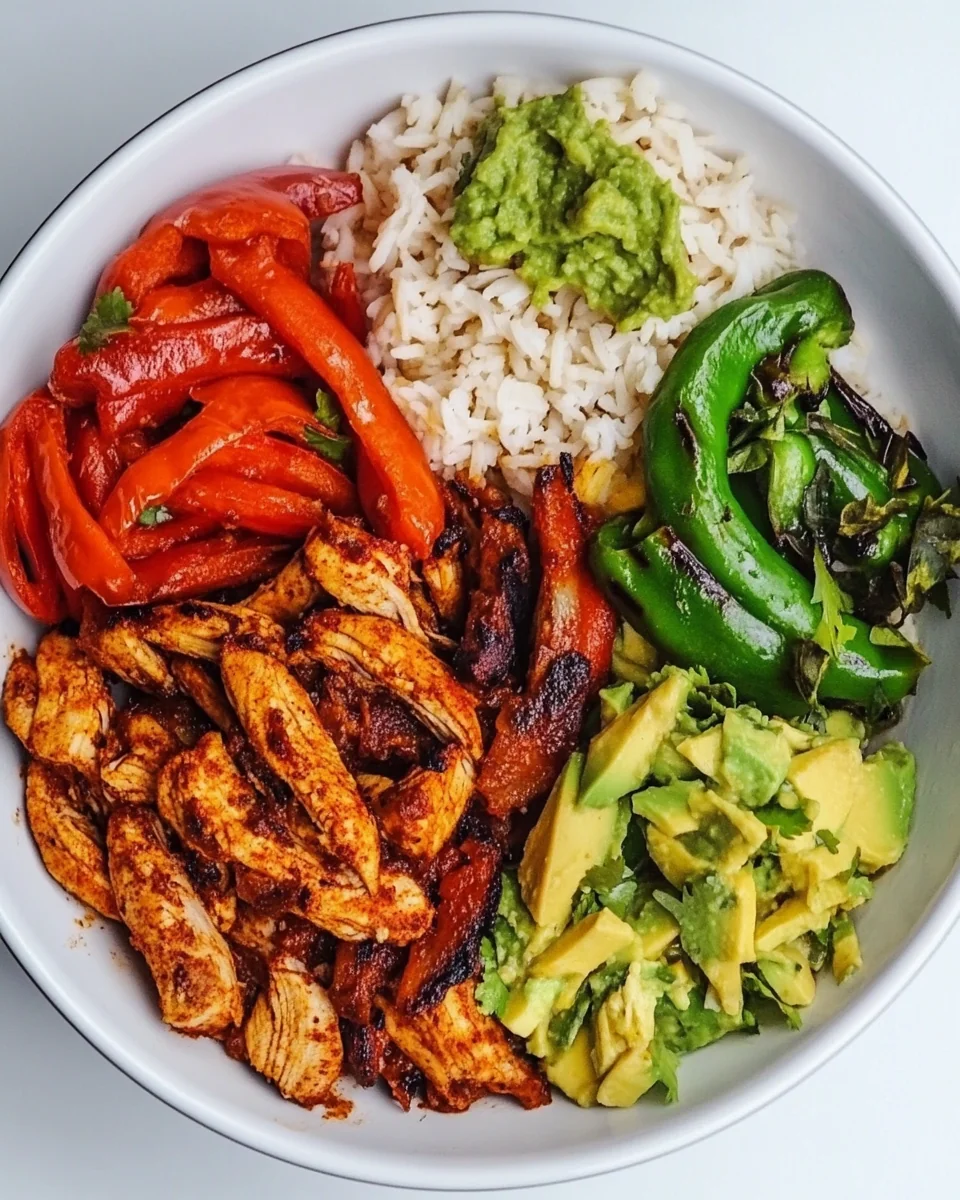 Simple Chicken Fajita Bowls for a Quick and Easy Dinner - additional image