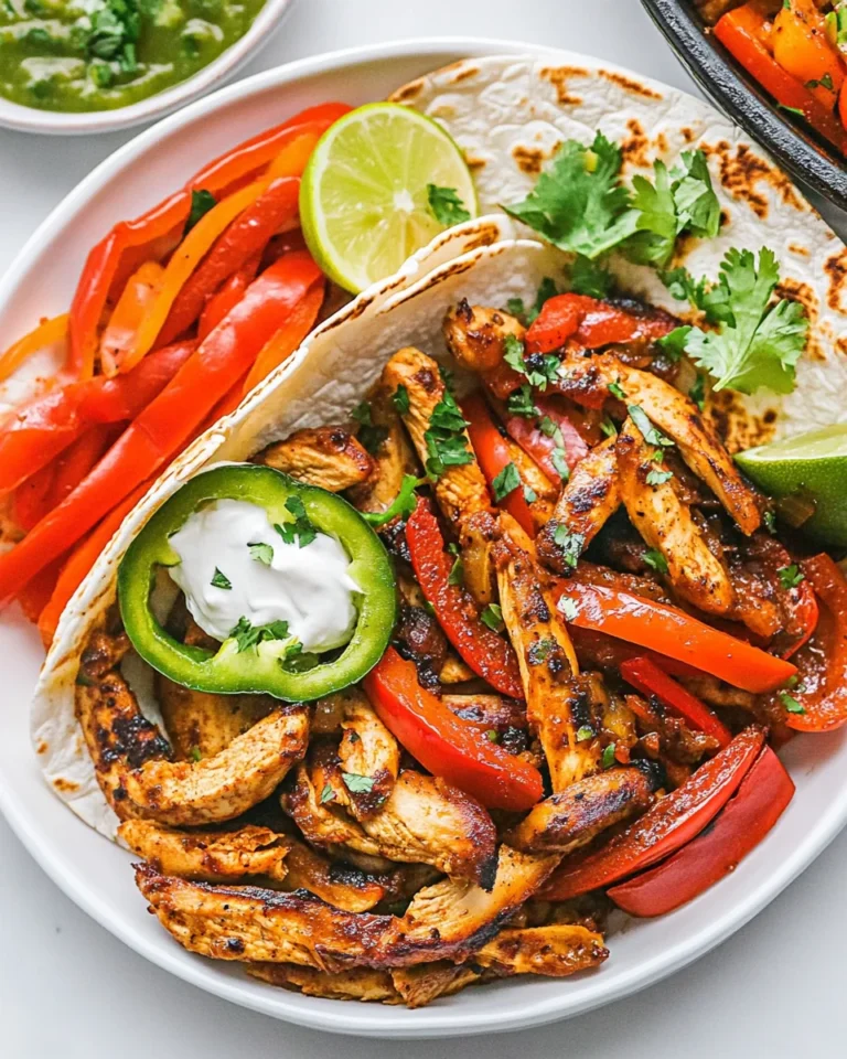 Simple Homemade Chicken Fajitas Recipe