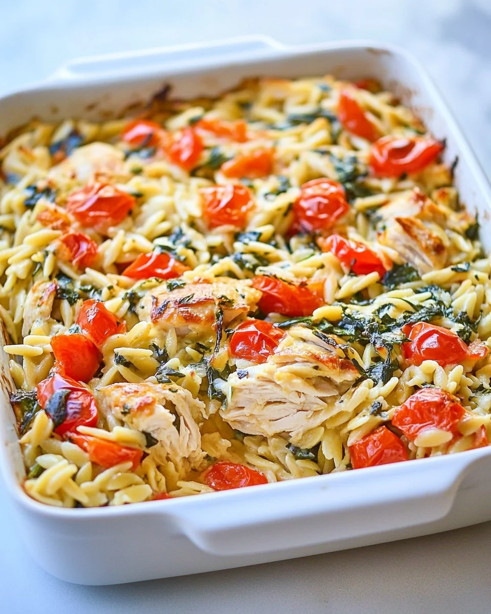 Simple Chicken Orzo Bake - additional image