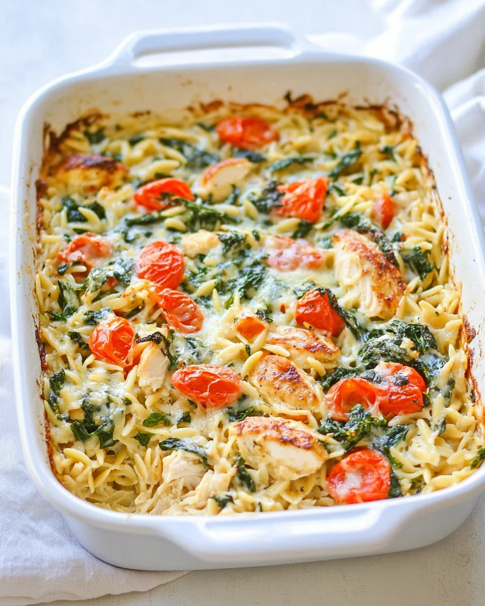 Simple Chicken Orzo Bake - additional image