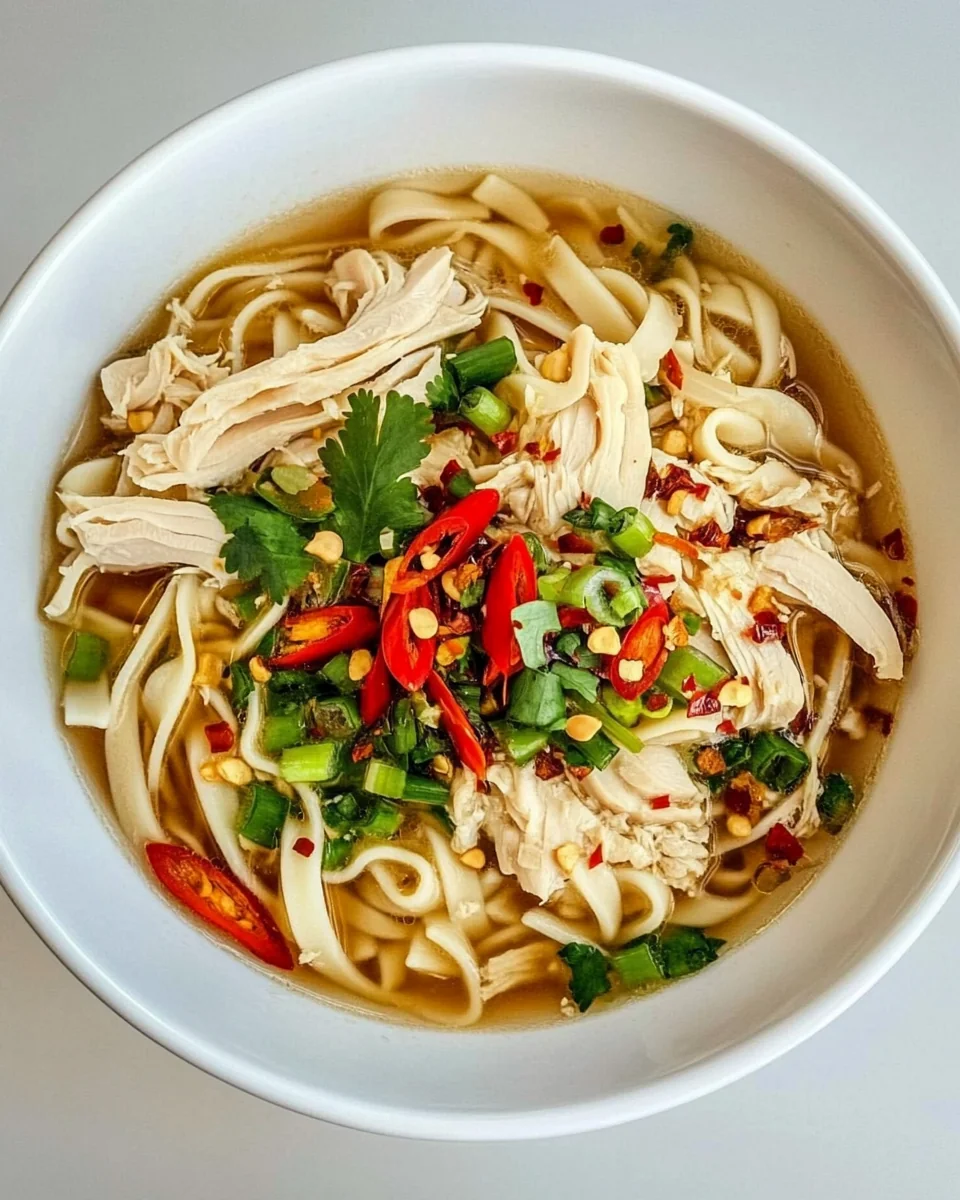Homemade Chinese Style Chicken Noodle Soup - additional image