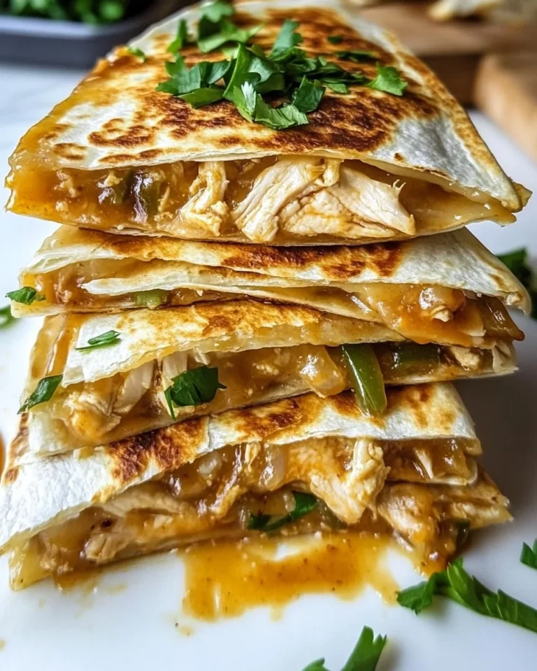 Simple Chipotle BBQ Chicken Quesadillas