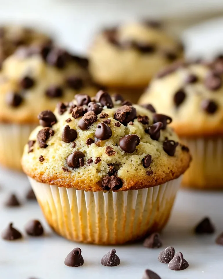 Delicious Homemade Chocolate Chip Muffins