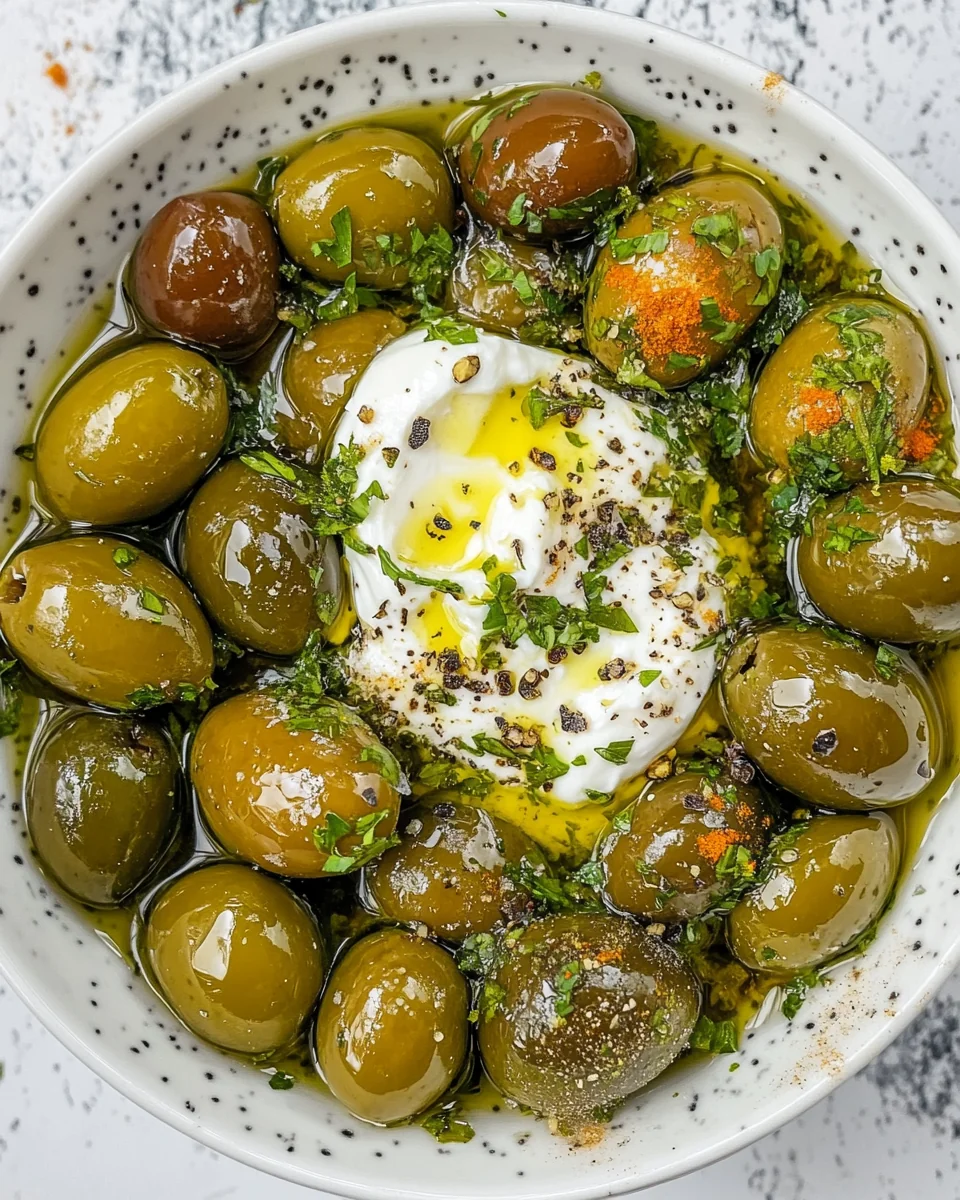 Citrus Herb Marinated Olives with Simple Homemade Labneh - additional image