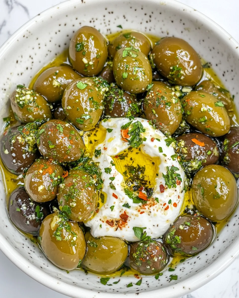 Citrus Herb Marinated Olives with Simple Homemade Labneh - additional image