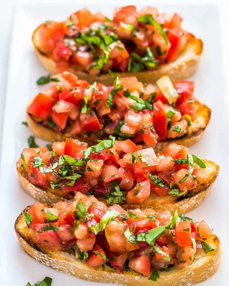 Classic Homemade Bruschetta