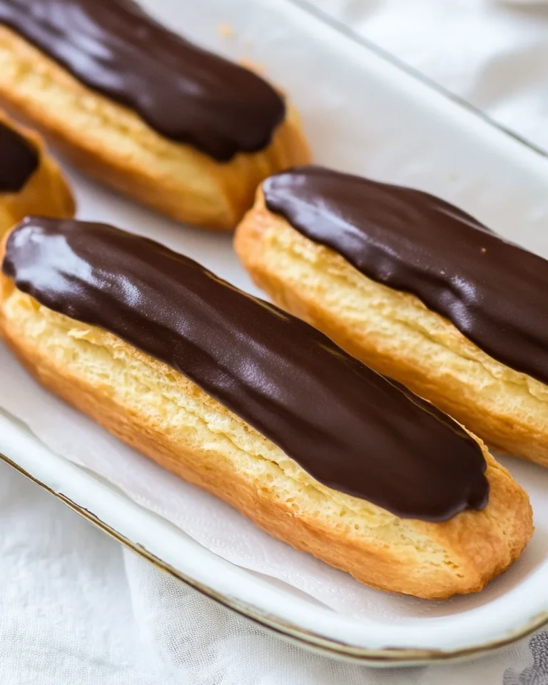Classic Homemade Eclairs That Are Deliciously Sweet