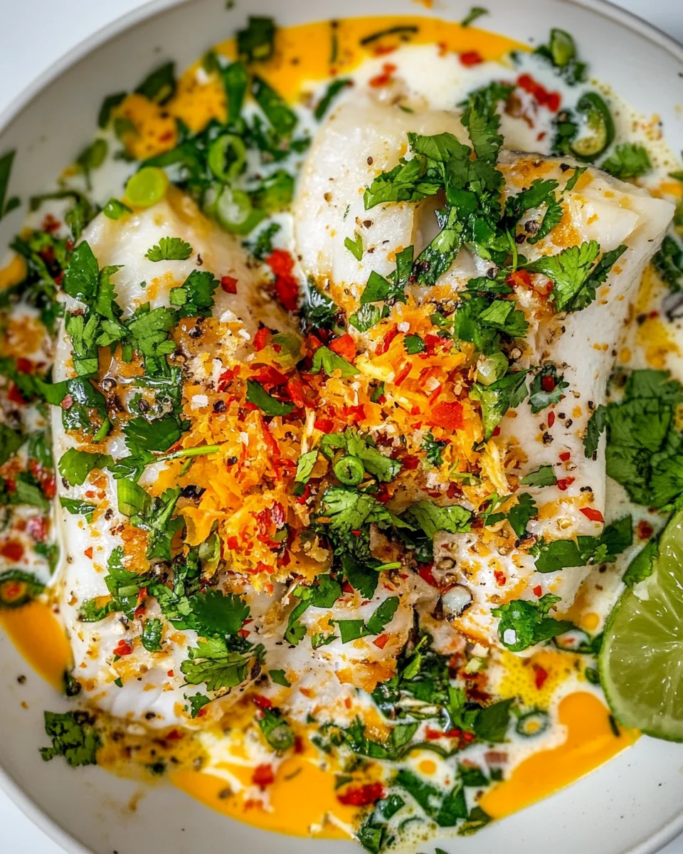 Simple Coconut Milk Poached Fish Recipe - additional image