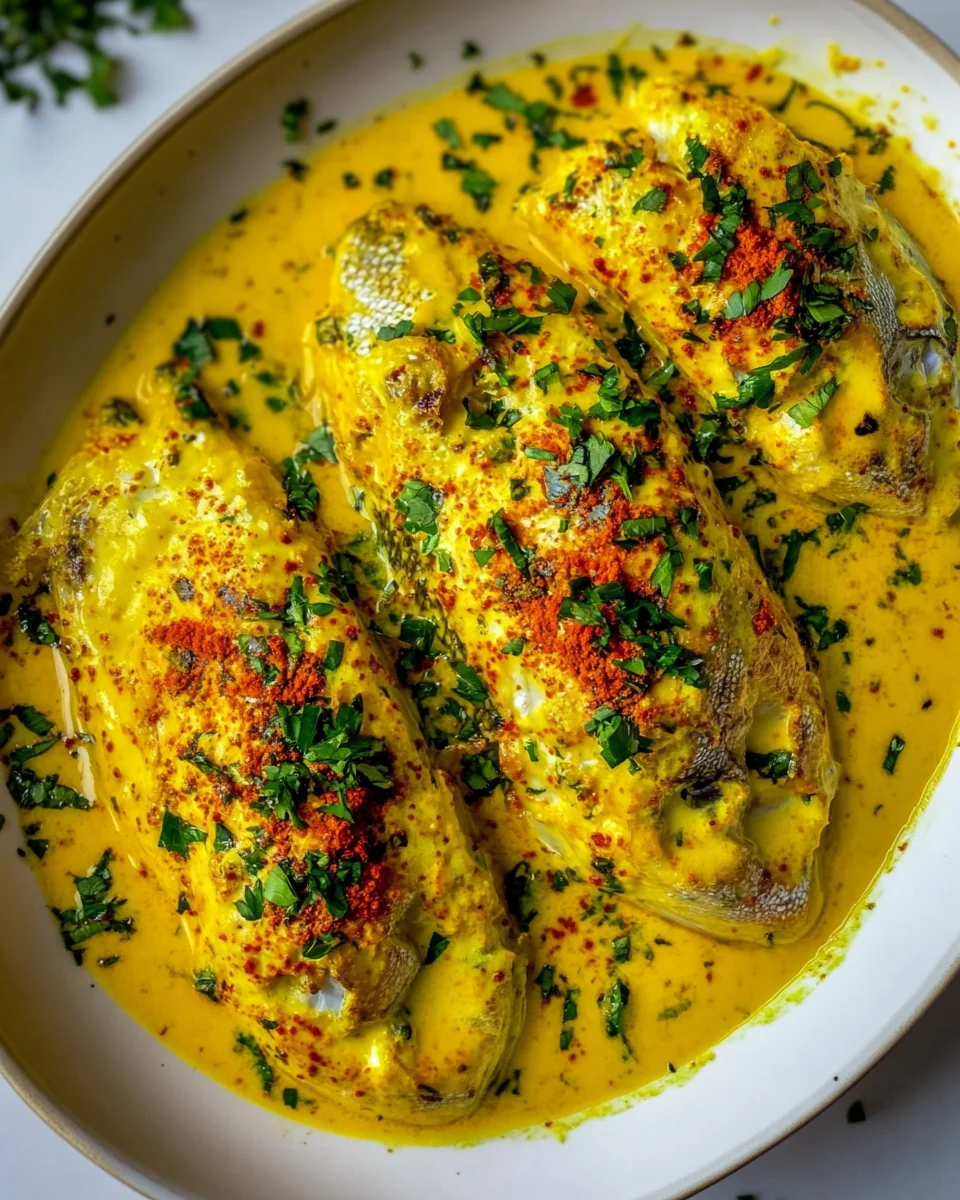 Simple Coconut Saffron Poached Fish Recipe - additional image