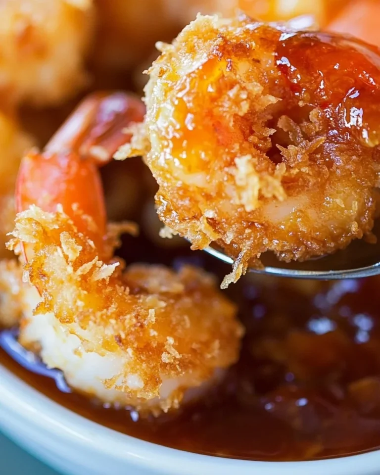 Crispy Coconut Shrimp With A Delicious Dipping Sauce