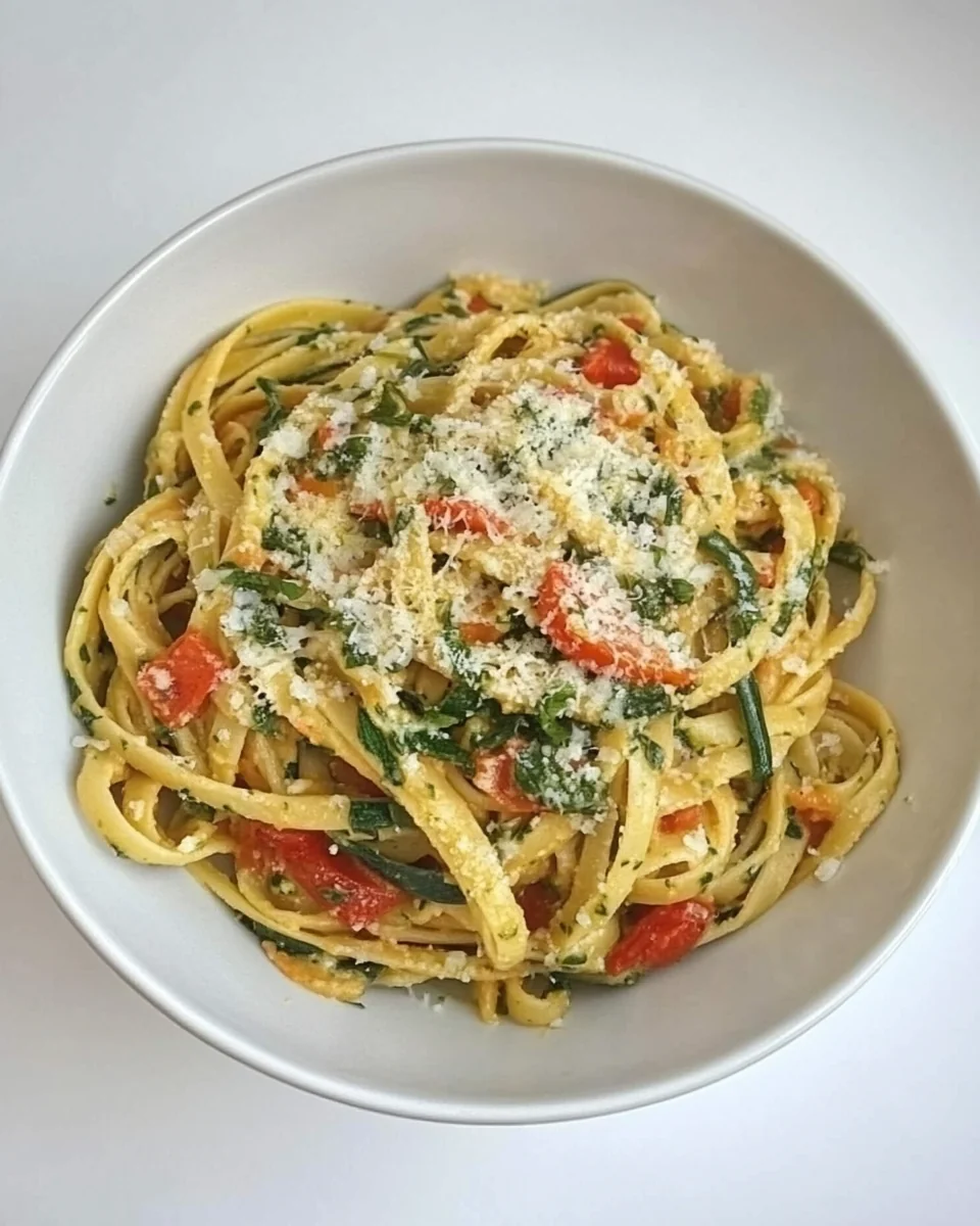 Simple Confit Courgette and Tomato Pasta - additional image