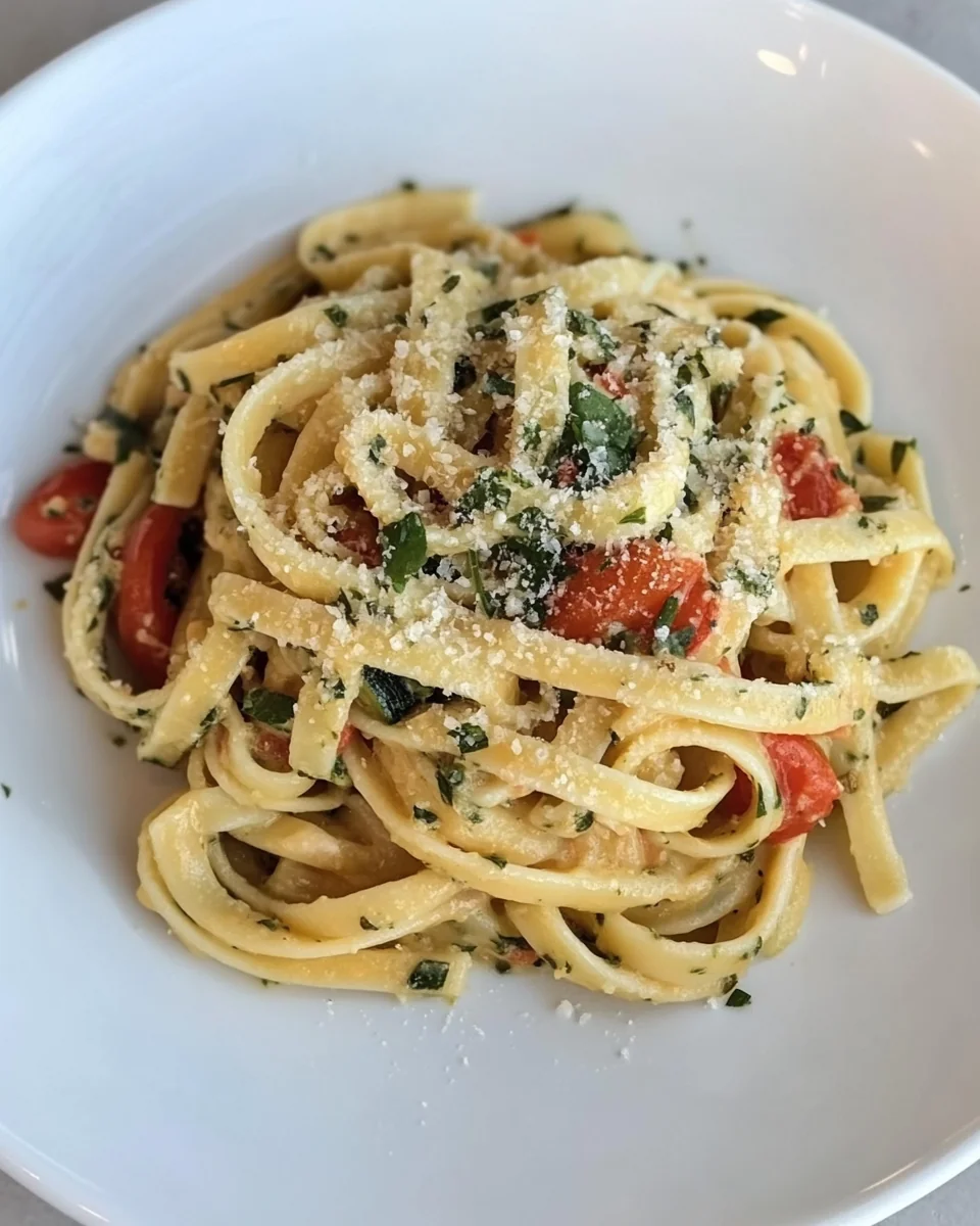 Simple Confit Courgette and Tomato Pasta - additional image