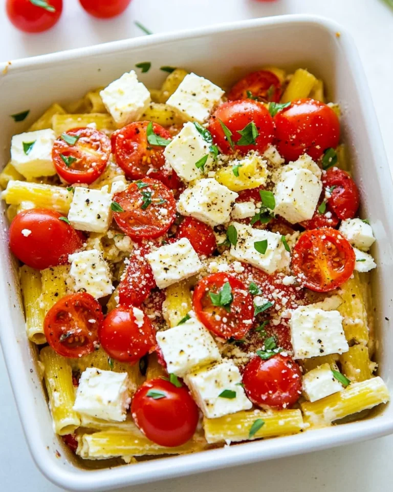 Creamy Homemade Baked Feta Pasta Delight