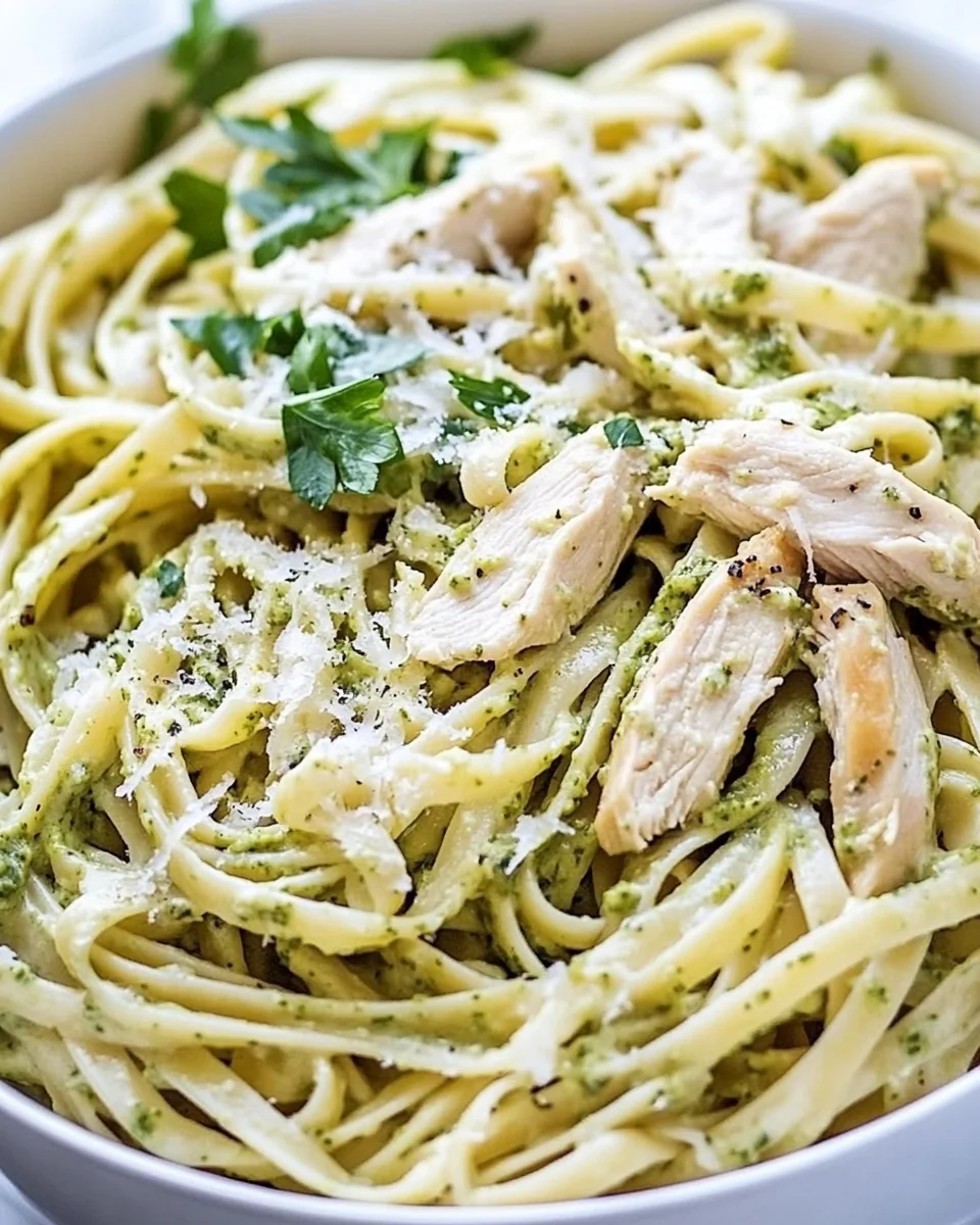 Creamy Homemade Chicken Pesto Pasta - additional image