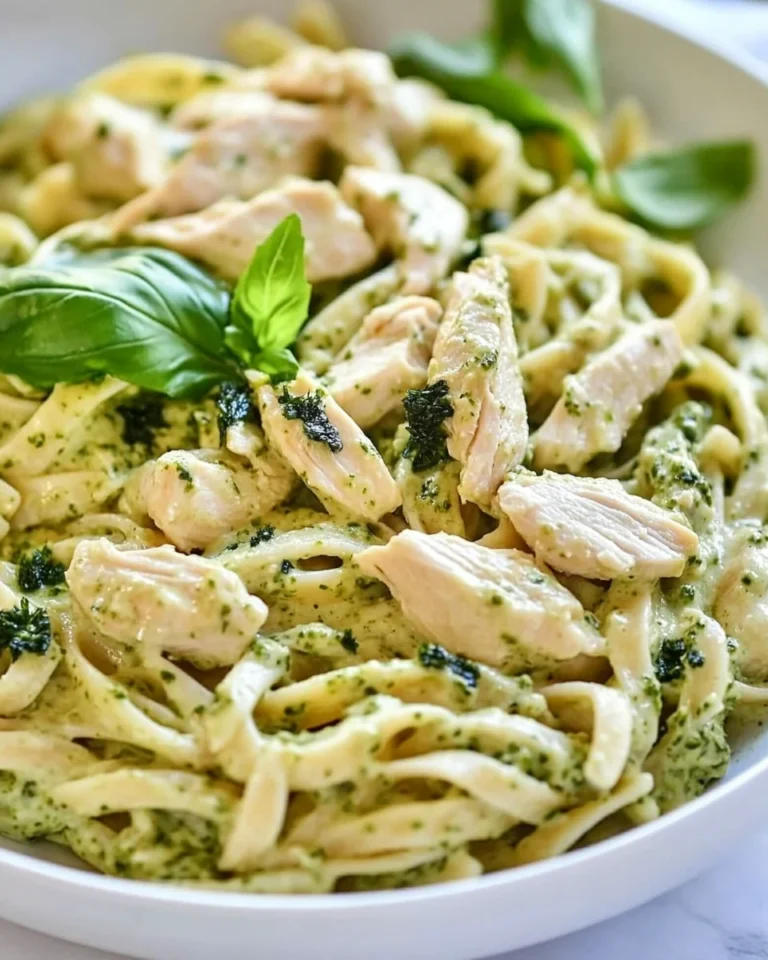 Creamy Homemade Chicken Pesto Pasta