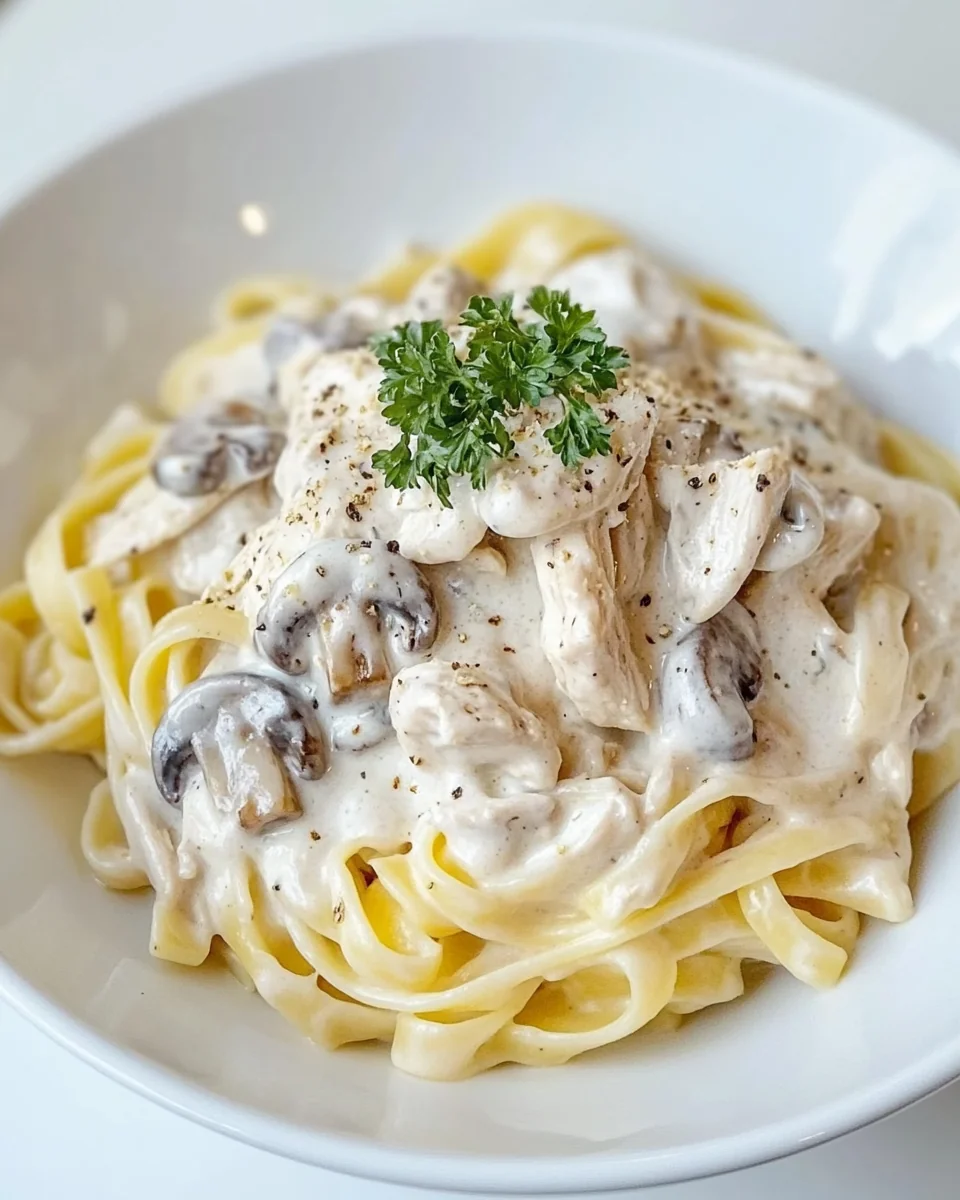 Creamy Chicken And Mushroom Pasta Recipe - additional image