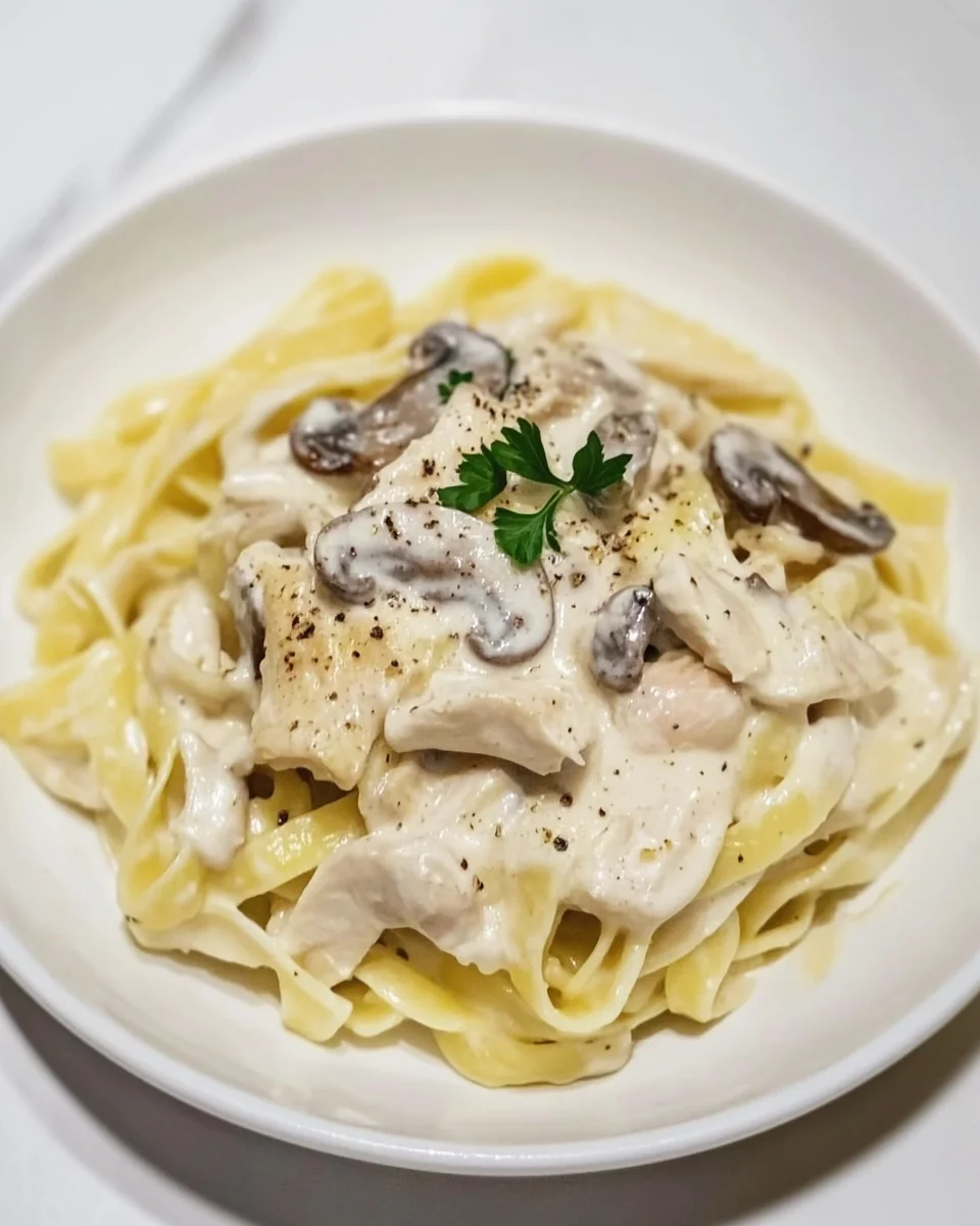 Creamy Chicken And Mushroom Pasta Recipe - additional image
