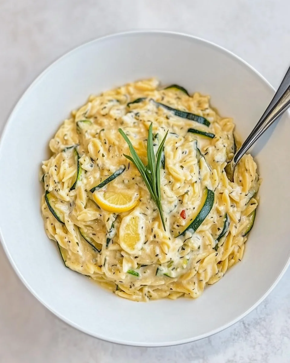 Creamy Lemon Orzo With Fresh Courgette - additional image