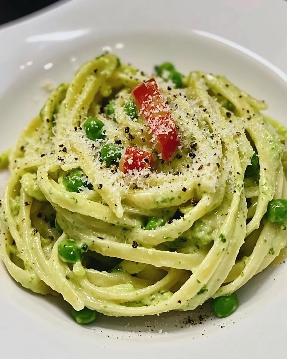 Creamy Fresh Pea Pasta - additional image