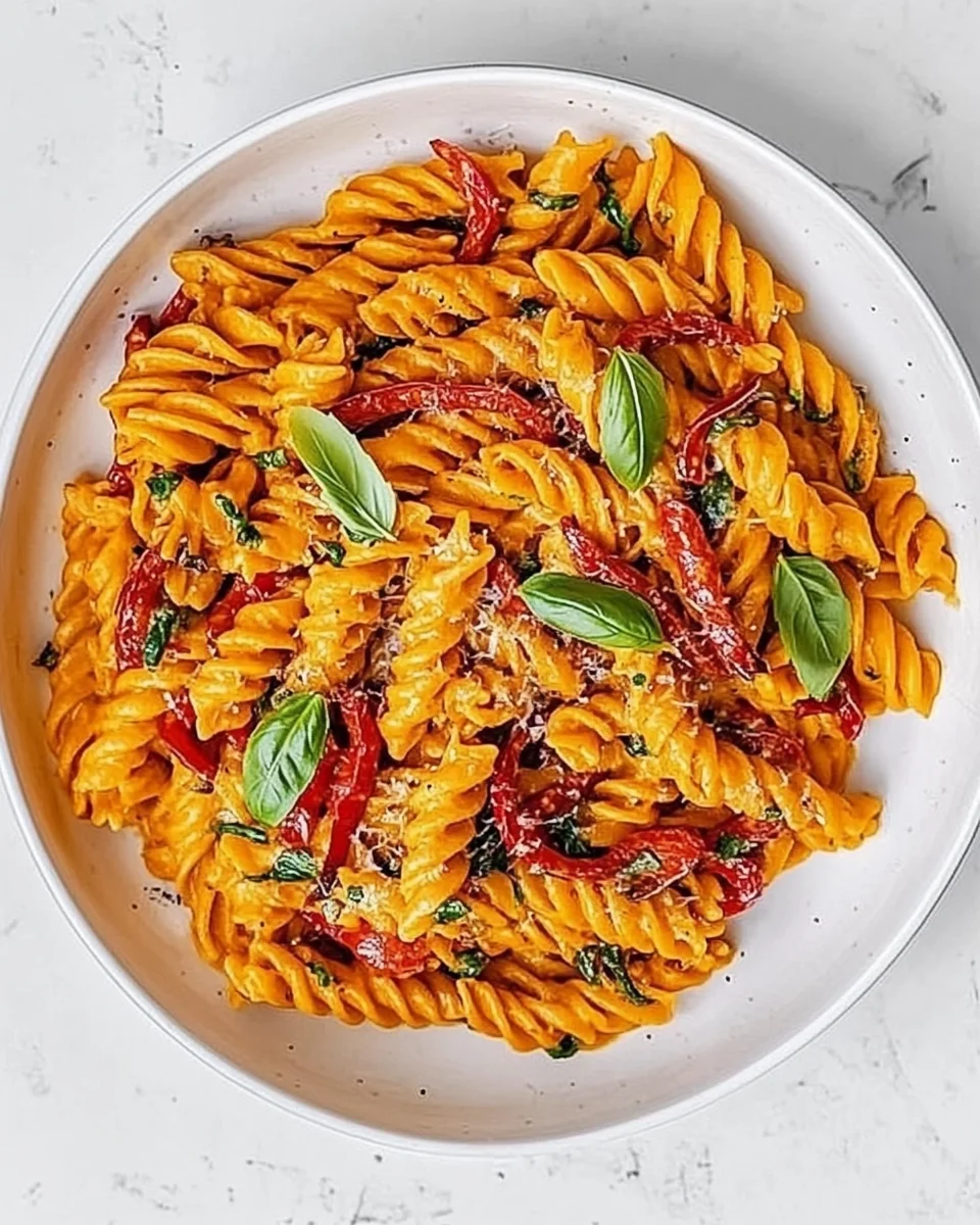 Creamy Roasted Red Pepper Pasta Recipe - additional image