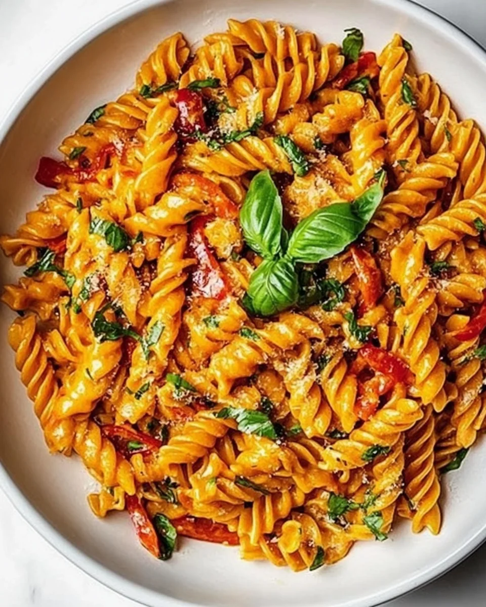 Creamy Roasted Red Pepper Pasta Recipe - additional image