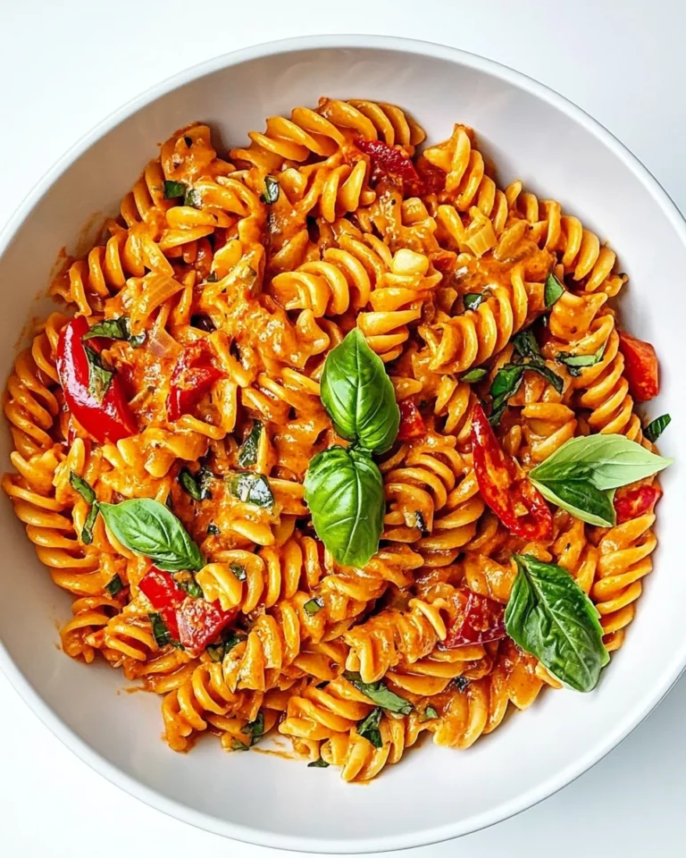 Creamy Roasted Red Pepper Pasta Recipe