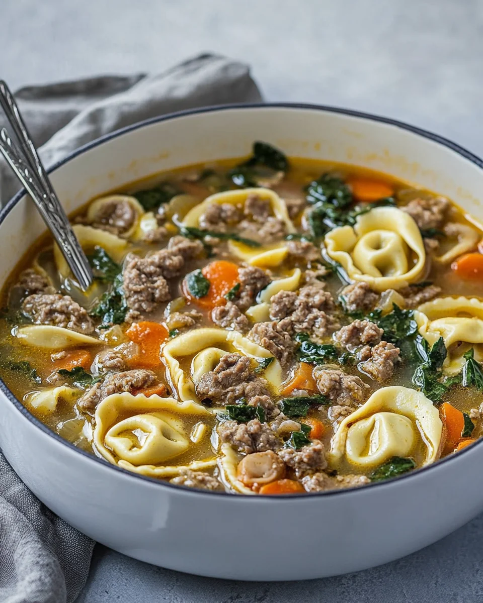 Creamy Homemade Tortellini Soup Recipe - additional image